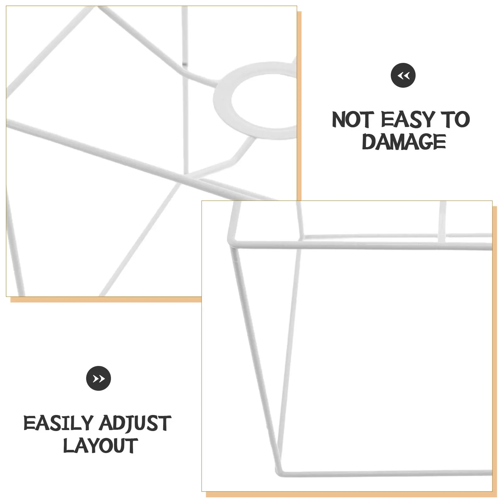 Lamp Shade Frame E27 DIY Industrial Metal Lampshade Frame Pendant Light Rustic Wire Cage Holder Farmhouse Hanging Bulb Guard