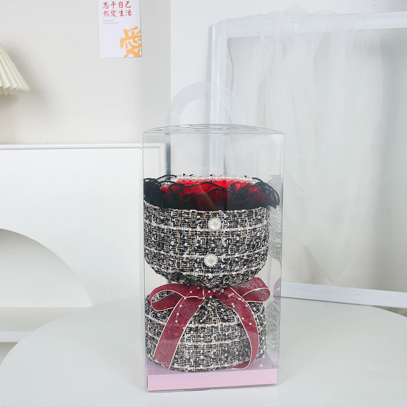 Panno avvolgente dal design di lusso Artificiale per la mamma, regalo di San Valentino, piccolo bouquet di fragranze, decorazione per matrimoni, decorazioni per il soffitto