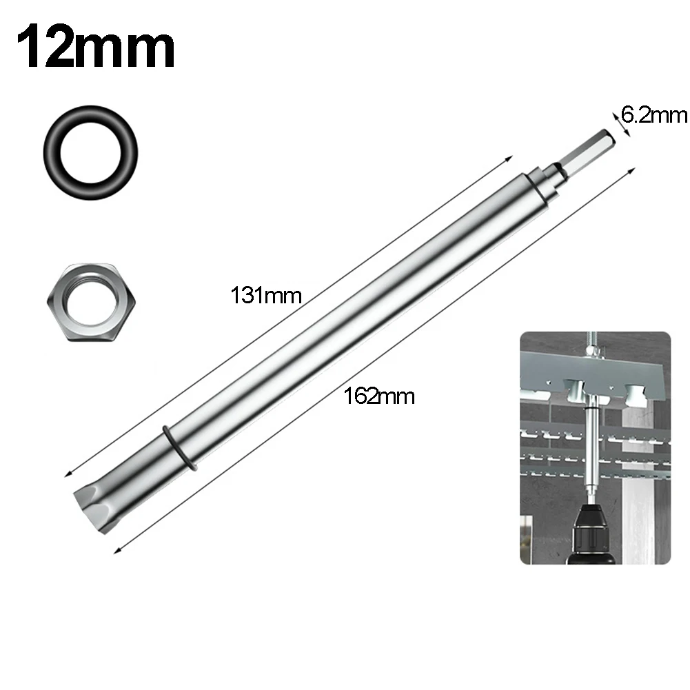 1pc Ceiling Leveling Socket 10/12/13/14/17mm Extended Hollow Nut Hexagonal Sleeve Seamless Connections For Drilling Tool