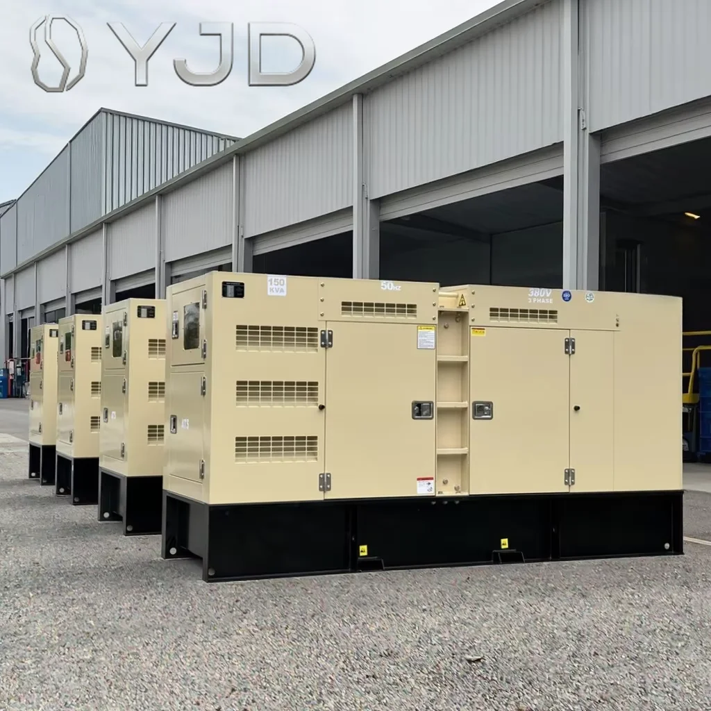 DYJD 400V 50Hz Three Phases AC Diesel Generator 150kva Prime Power 120kw Silent Type Auto Start Remote Start