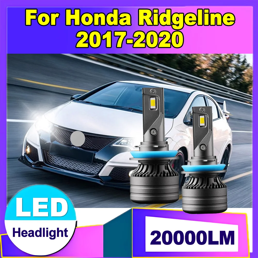 

H11 H8 H9 LED Headlight 6000K Super Bright White 120W 3570 CSP Chips Car Front Headlamps 20000LM For Honda Ridgeline 2017-2020