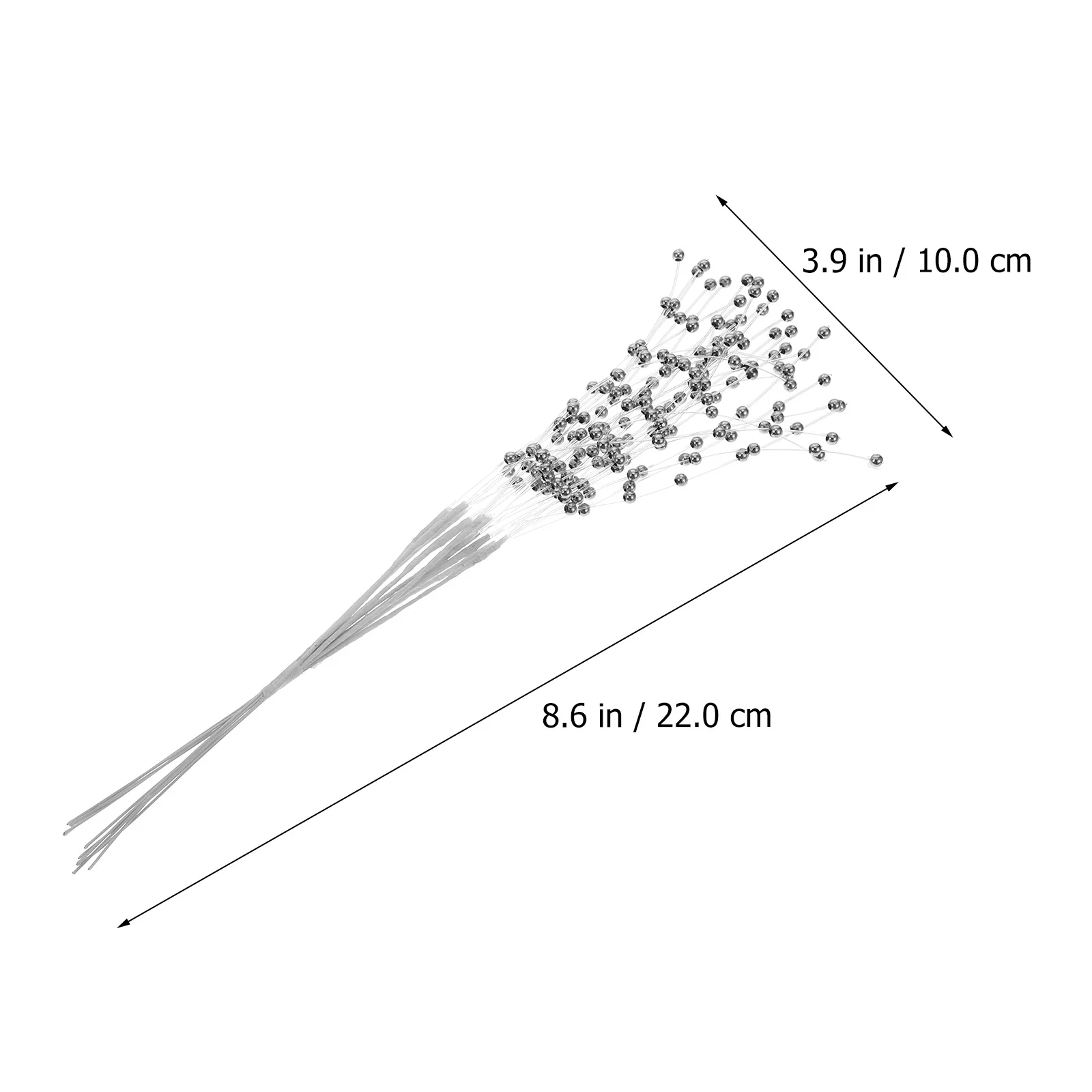 

100Pcs Durable Plastic Pearl Strings Beads Bouquet Sticks Wedding Party Garland Bridal Decorations Plastic Pearl Sticks