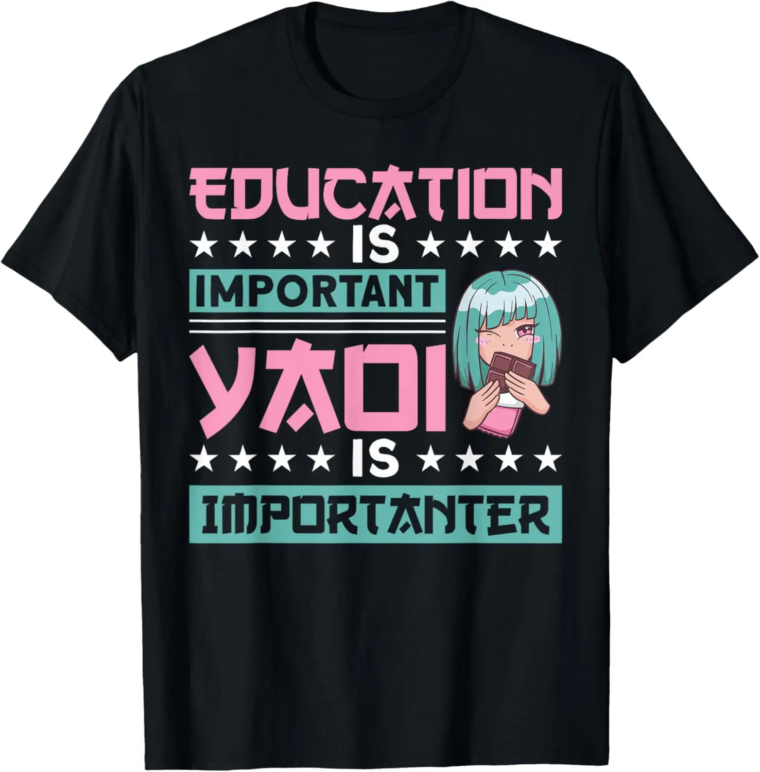 Education Is Important Yaoi Is Importanter Anime Yaoi T-Shirt