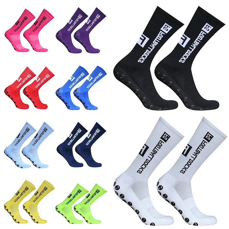 

2023 Football Men Women Sports FS Socks Silicone Non-Slip Grip Soccer Socks calcetas antideslizantes de futbol