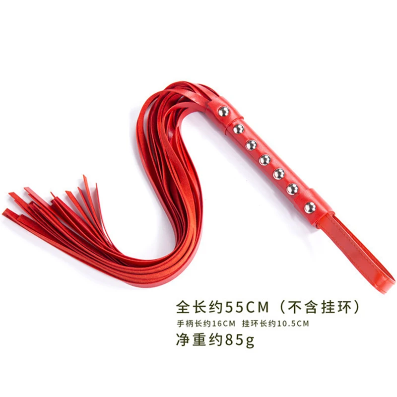 55CM Premium PU Leather Whip,Rivet Horse Whip,Horse Riding Equestrian Equestrianism Horse Crop with Wrist Strap