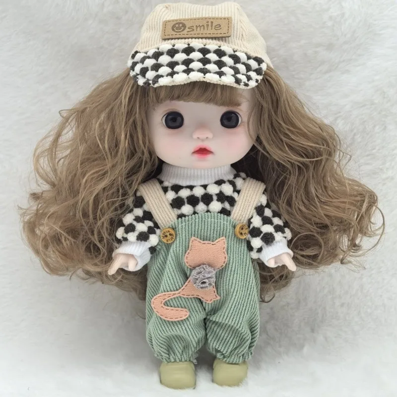 الدهون Bjd دمية 22 سنتيمتر متمحور دمية كبيرة كبيرة رئيس لطيف ألعاب الأطفال فتاة دمية مهرجان هدية الاطفال الدمى للفتيات اللعب منزل الطفل #1