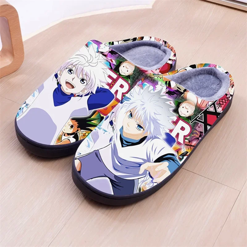 Anime HUNTER × HUNTER Killua Zoldyck GON·FREECSS Cosplay Slippers Fashion Casual Adult Unisex Cotton Family Shoes Gift