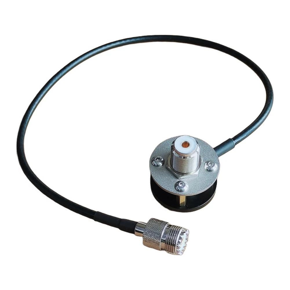 1pc 1/4 Inch 3/8 Inch Thread Antenna Base Tripod Antenna Mounting Bracket Portable Outdoor M-Tube Antenna Base UV+Shortwave