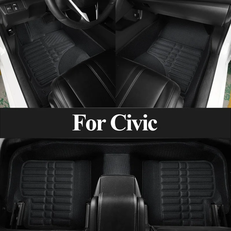 

Car Floor Mat for Honda Civic 2016-2021 Non-Slip Durable Four Seasons Car Carpet Easy Clean and Wear-Resistant Floor Mat