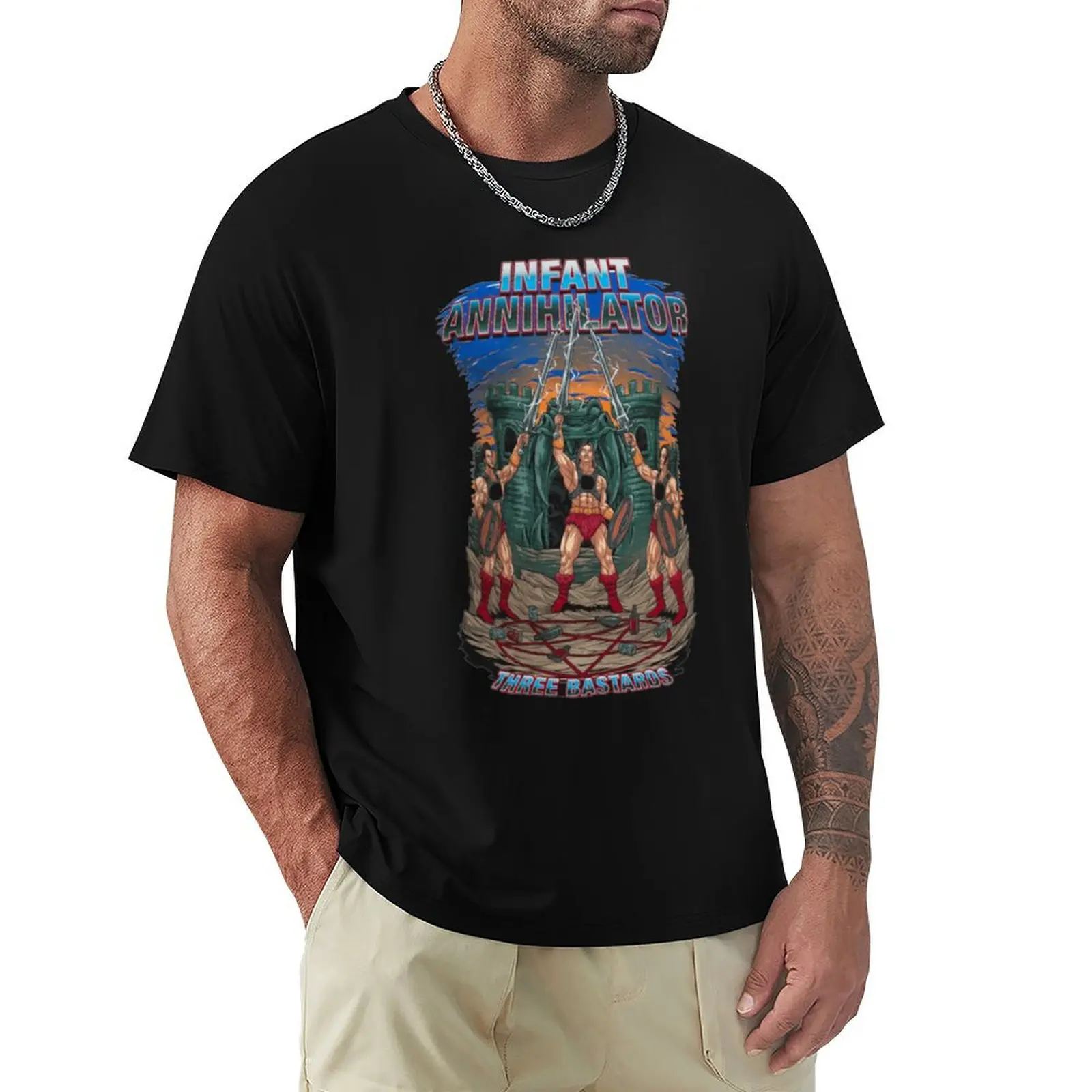Three bastaros infant Annihilator T-Shirt cotton t-shirt plain for man package T-Shirt