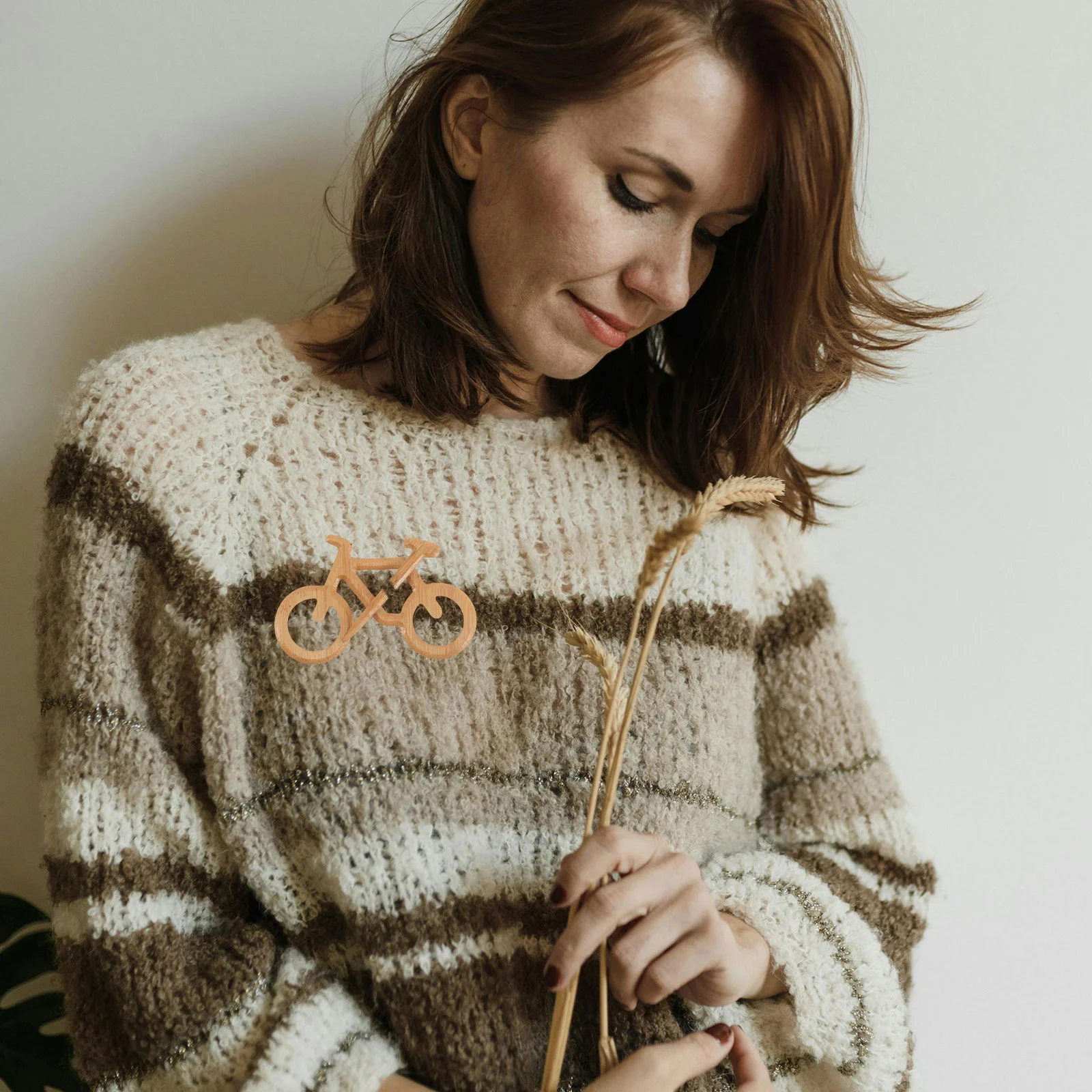 Булавки для одежды, деревянная брошь, украшение в форме велосипеда, украшения в виде животных, компоненты модели цвета хаки