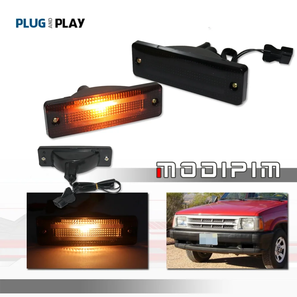 

Amber LED Car Front Marker Signal Blinker Corner Turn Signal Lights For Mazda 323 626 B2000 B2200 B2600 Truck For Ford Festiva