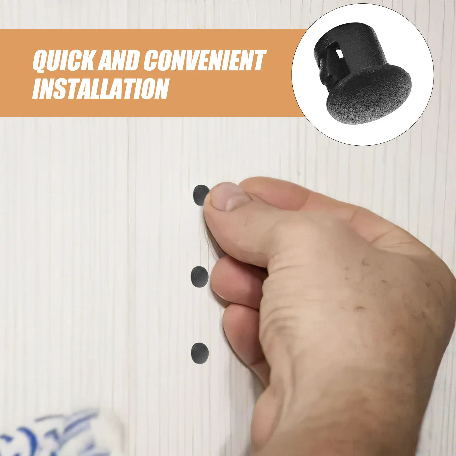 1000Pcs Plastic Hole Plugs Snap-in Furniture Screw Hole Covers for Chairs Tables Cabinets End Caps Dust Protection Wear - view 4