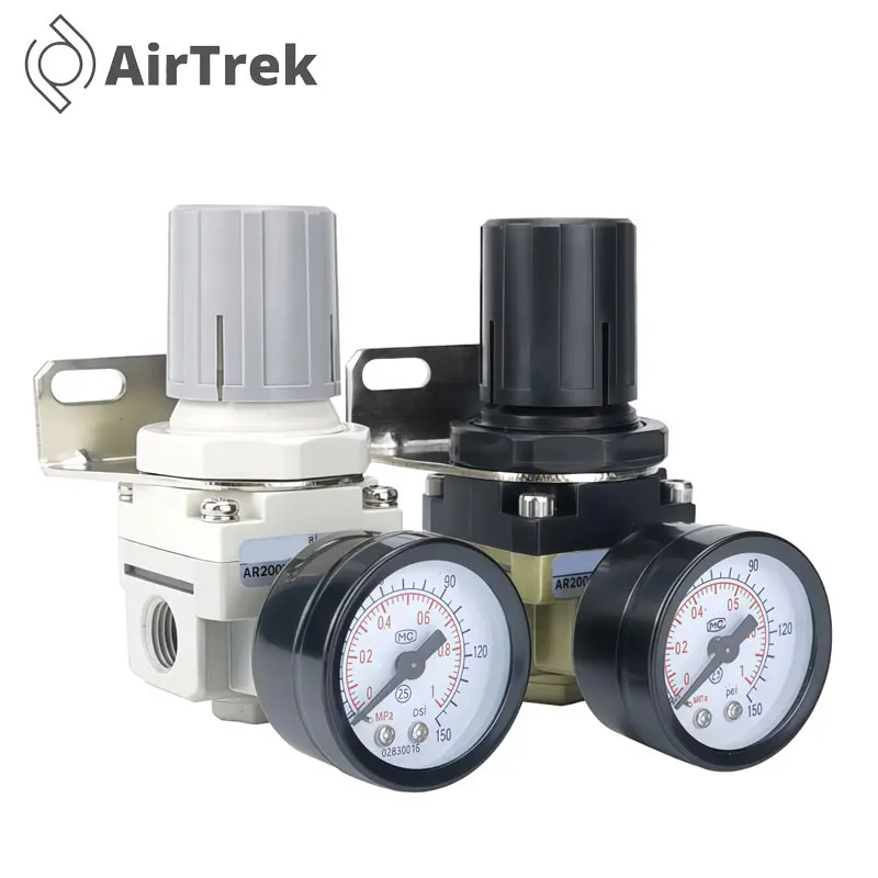 

AR4000-04/06 AR5000-06-10 Air Pressure Regulator, Pneumatic FRL Compressor, Air Source Treatment Unit 1/2"–3/4" BSP NPT