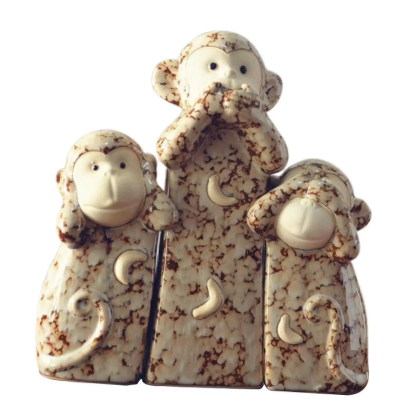 

3шт статуя обезьянок милые коллекционные украшения для гостиной в помещении и офисе