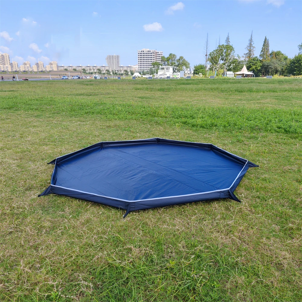 3m Teepee Octagonal Footprint Mat for Tip Tent Durable Ground Sheet Waterproof Bathing Floor Trap Picnic Beach Mat
