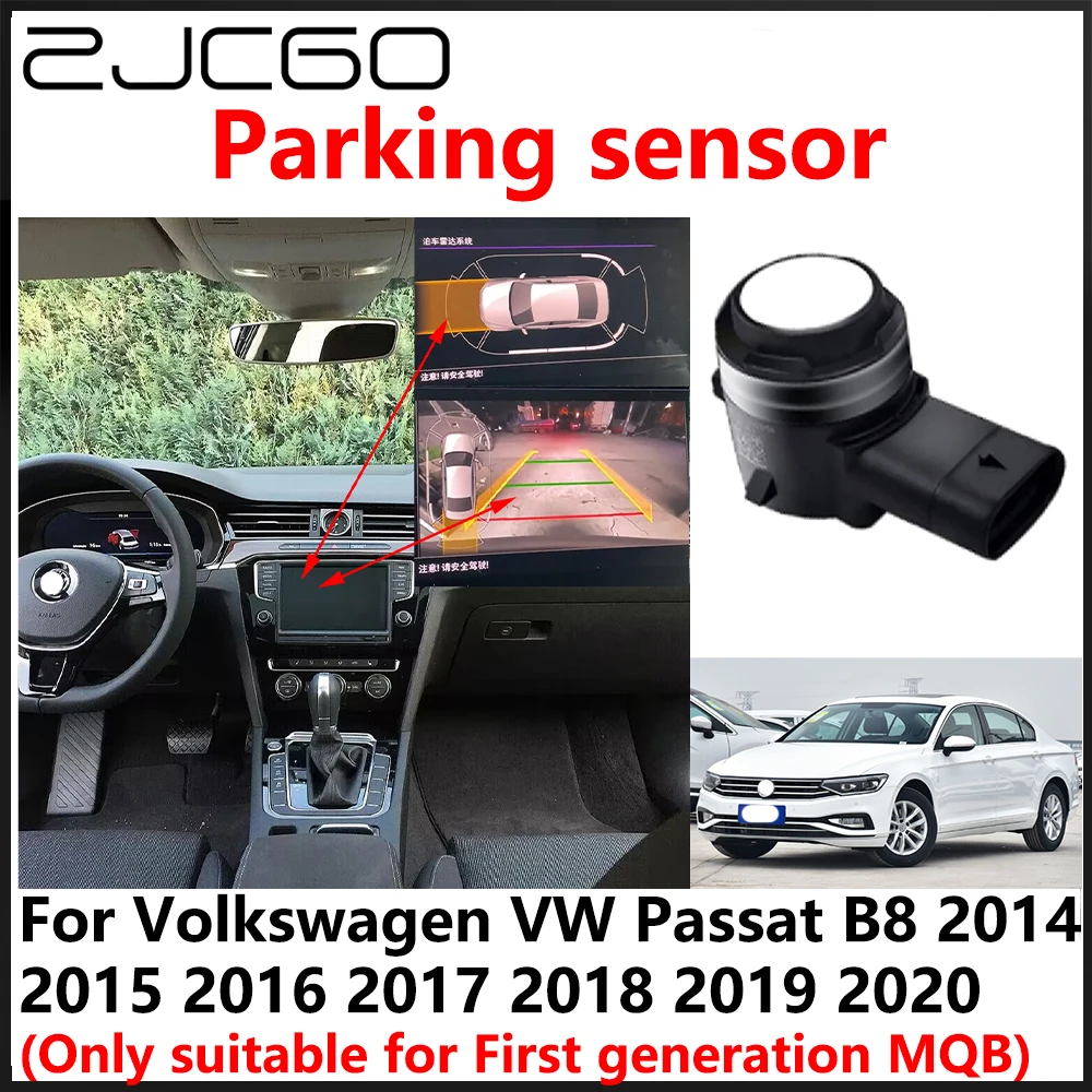 

ZJCGO OEM Front Rear Reverse Parking Sensor PDC Car Reversing AID System For Volkswagen VW Passat B8 2014 2015 2018 2019 2020