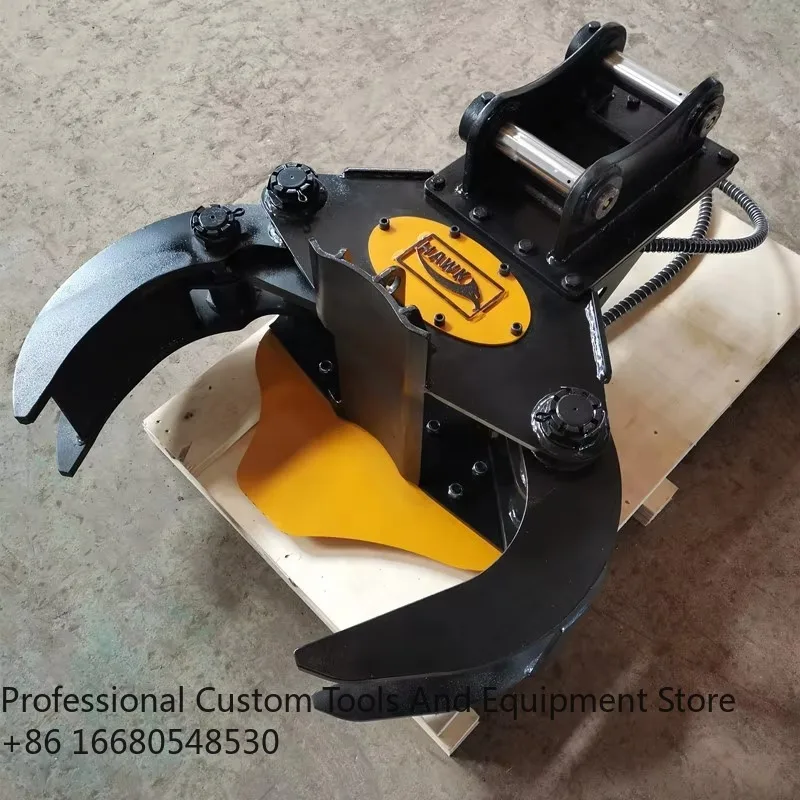 

HotForestry Machine Excavator Tree Cutter Super Shear for Excavator with Motor and Pump Log Splitter Core Components