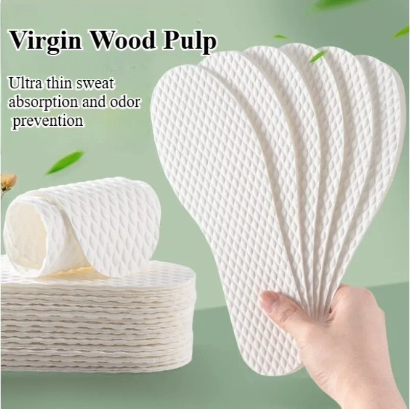 10Pairs Summer Men Women Sports Disposable Breathable Sweat Absorbing Deodorant Insoles for Shoes Non Slip Cushion Comfortable