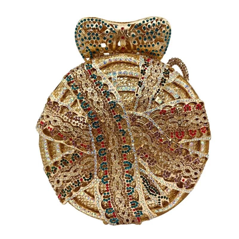 

Wedding Party Python Diamond Evening Bags Women Elegant Gorgeous Boutique Diamond Gold Clutch Purses And Handbags