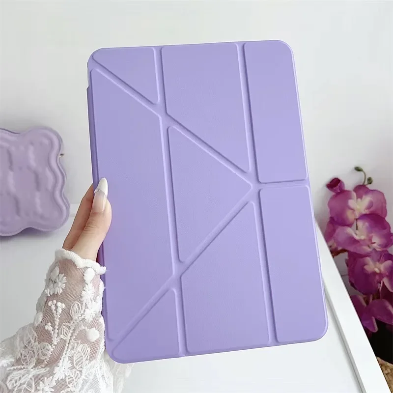 Y Folding Acrylic Transparent Hard Case for Huawei MatePad Air 12 2026 WKI-W00 WKI-W10 Air 12 3rd Gen with Pencil Holder