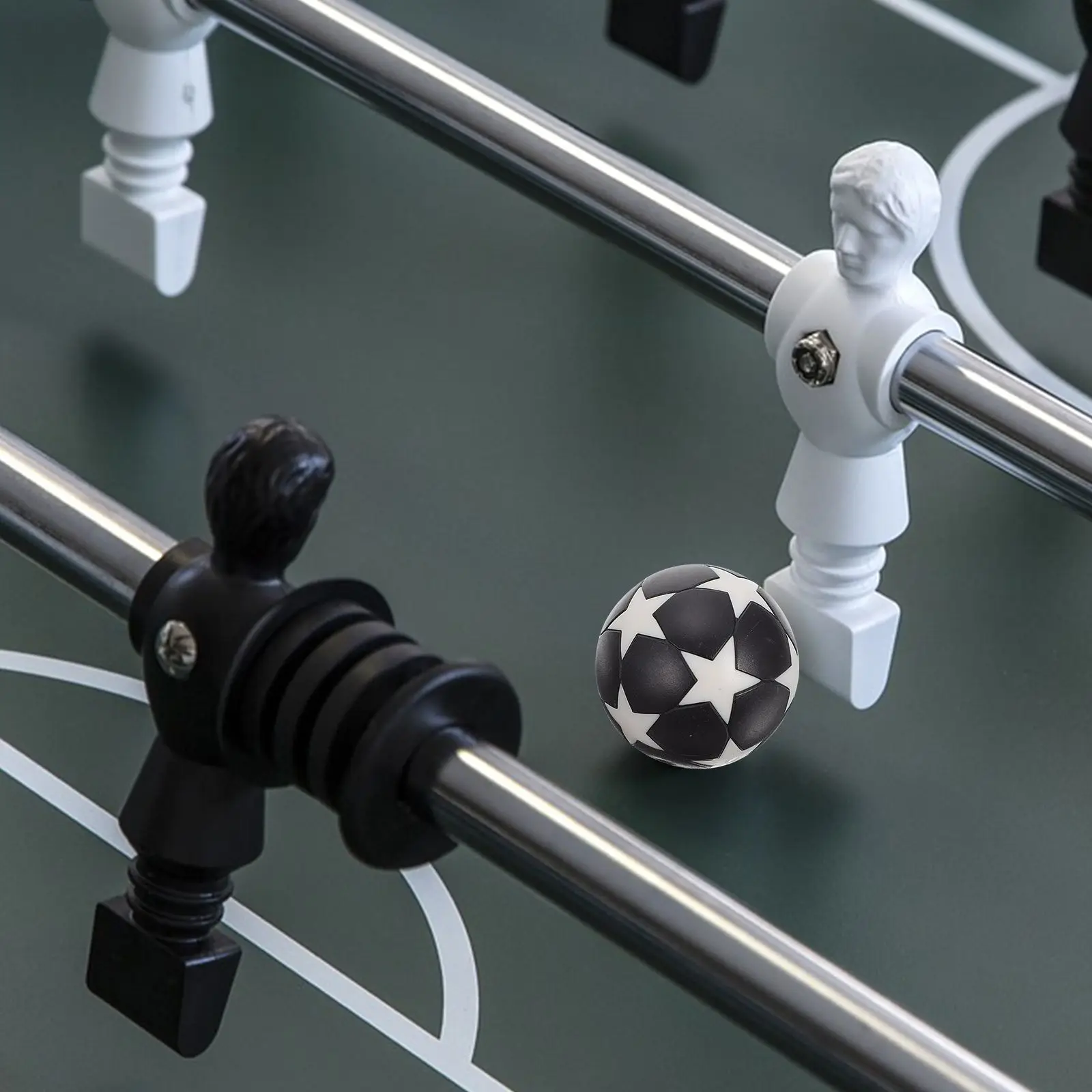 

18 Pcs Mini Football Table Soccer Balls Toy 32mm Diameter Replacement Accessories Bright Clear Colors Durable Plastic