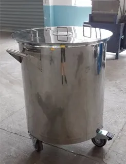 Factory Direct Selling 200L Stainless Steel Double Jacket Mixing Tank/Vessel Used for Wet Grinding Equipment Component