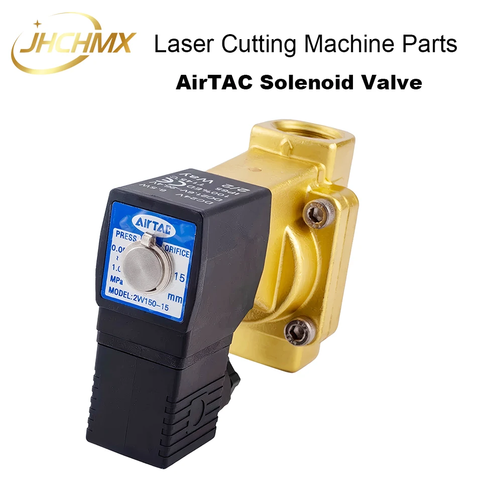 Original AirTAC Solenoid Valve D24V 2WAX050-10/15 Control Valve For Fiber Laser Cutting Machine air Oxygen