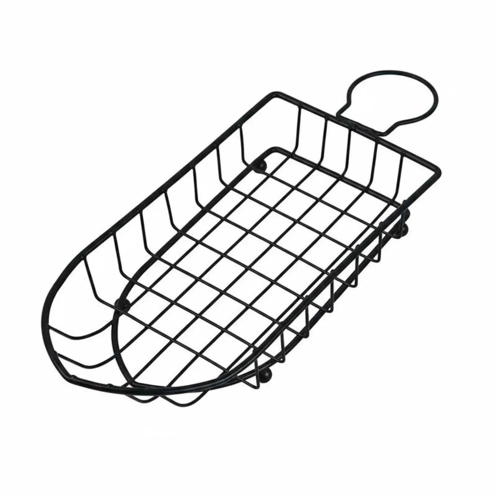 Boat Shape French Fries Serving Basket Iron Material Easy Clean Holder for Restaurant Home Party Snack Use