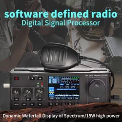 RS918 SDR shortwave radio station 15W CB Radio 27MHz FM CW SSB Transceiver 2MHZ-30MHZ TX ALL HAM HF BANDS Software Defined