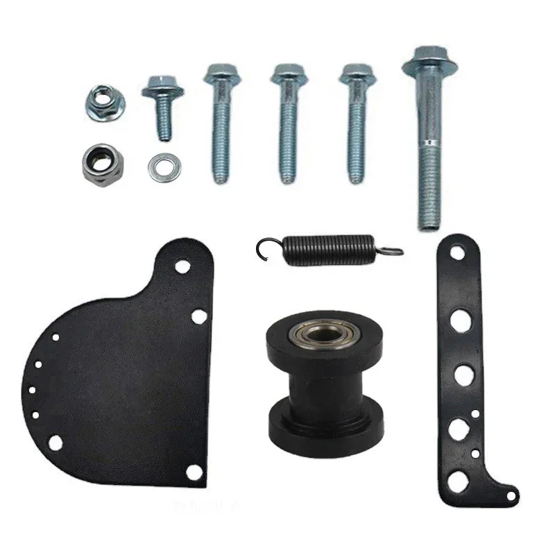 Tensor de cadena de polea de bicicleta 49cc 66cc 80cc motor de 2 tiempos Kit de tensores de cadena con resorte de bicicleta motorizada negro/plata