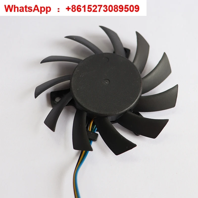 

7CM T127010BU 0.45A temperature control frameless graphics card dual rolling red bearing fan