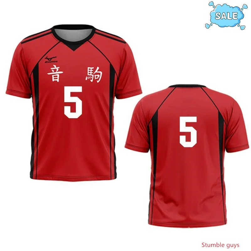 Camiseta Deportiva Haikyuu Nekoma, Jersey de Anime Kuroo Tetsurou Kozume, Club de Voleibol, Cosplay, Ropa para Niños
