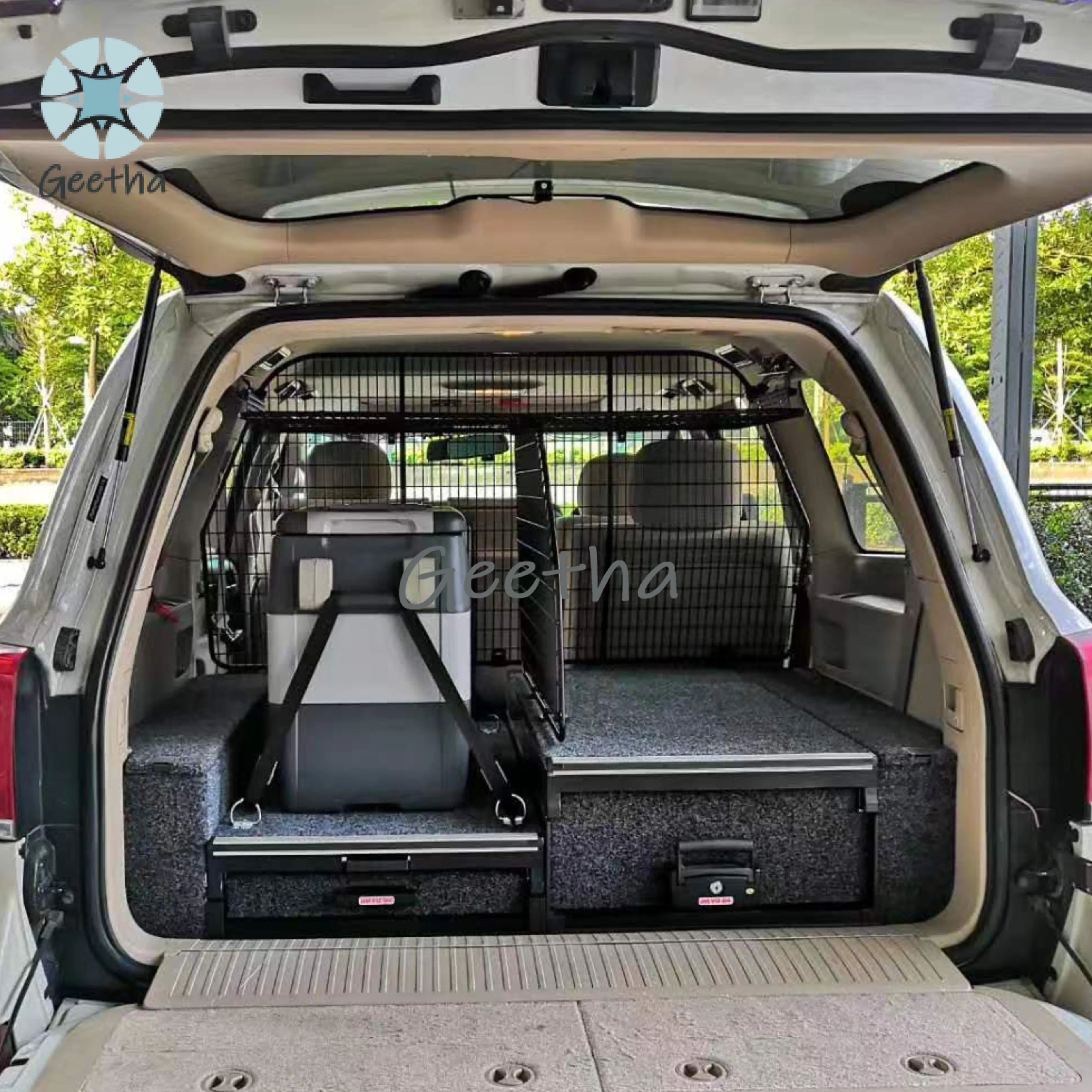 

For Truck SUV Car Drawer System LC300 Roller Sliding Drawer with Slide Floor Kits