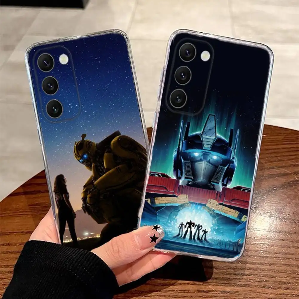 

T-Transformers Phone Case For Samsung S30,23,21,22,20 FE lite,S10,9,PIus Note20ultra Soft Transparent