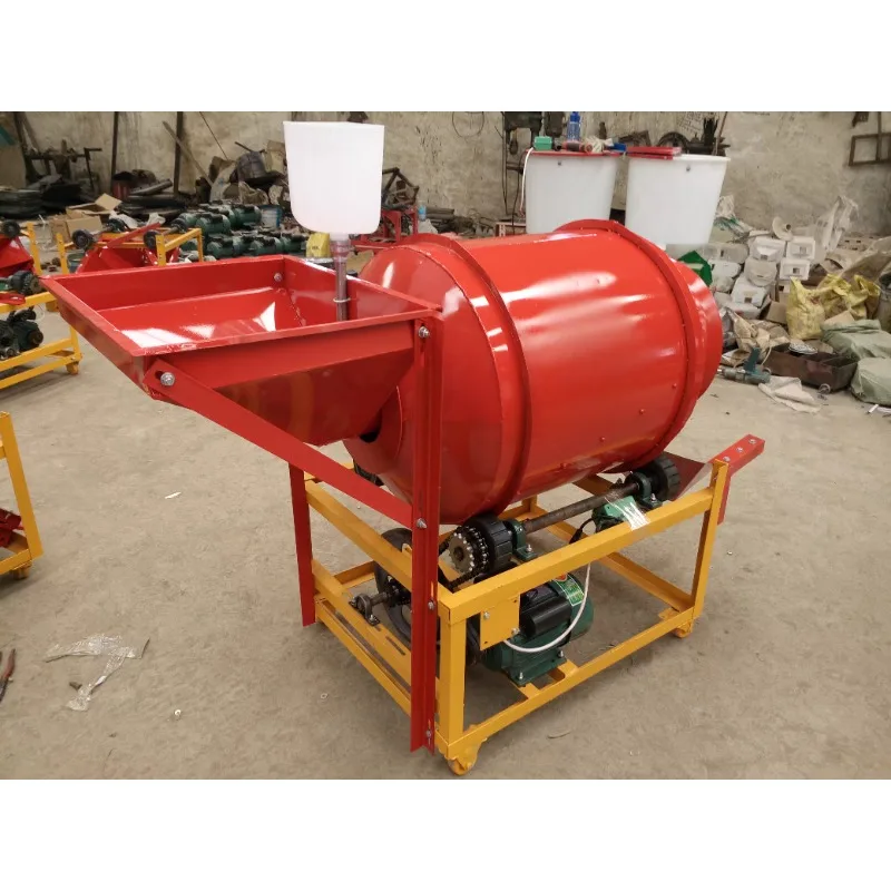 Horizontal Seed Coater, Multi-Function Grain Dressing Machine for Peanut Wheat Corn Rice Feed Mixing