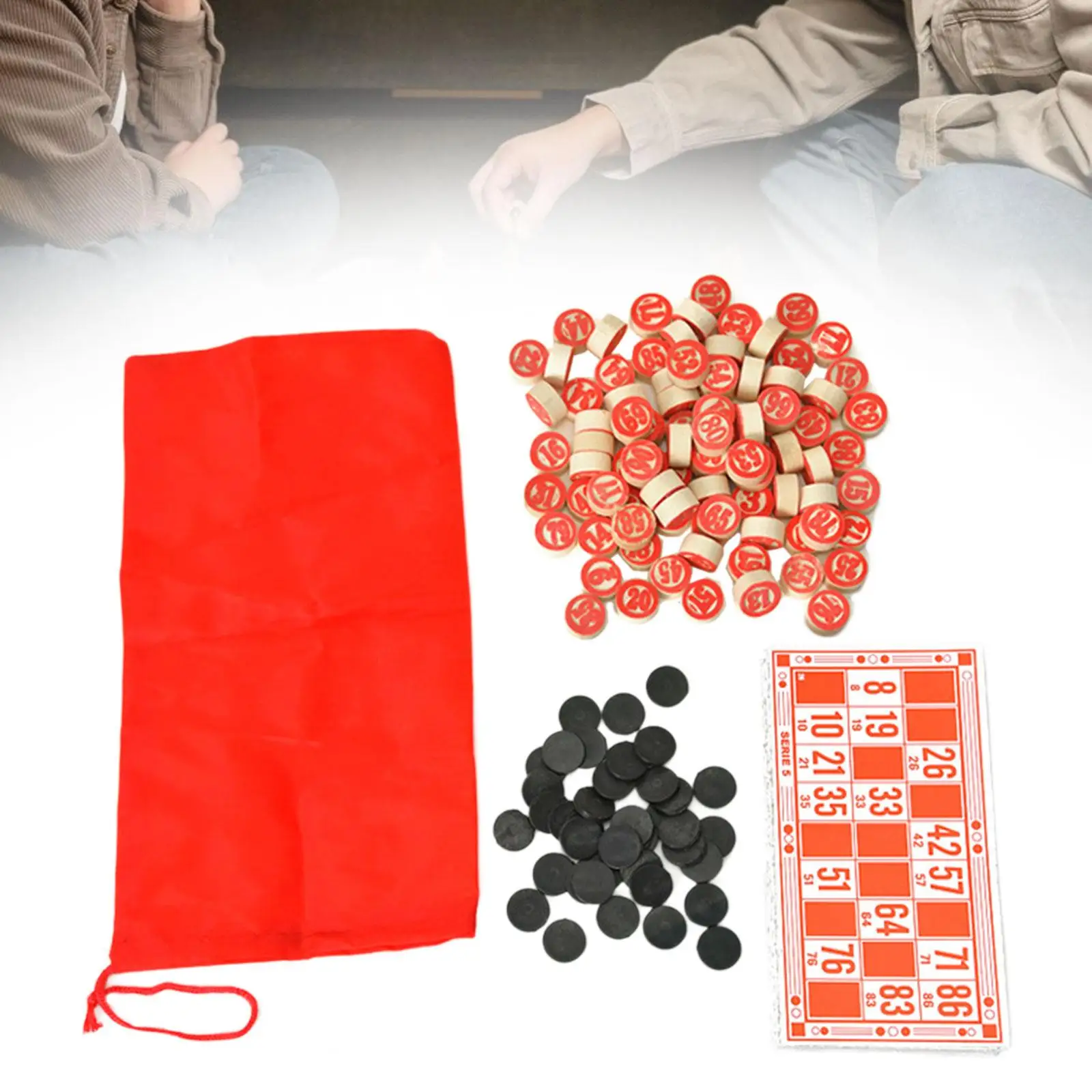 

130 классических фишек для бинго с 40 карточками, традиционные для детей и взрослых, шахматы для бинго для путешествий, праздника, вечеринки, фестивалей