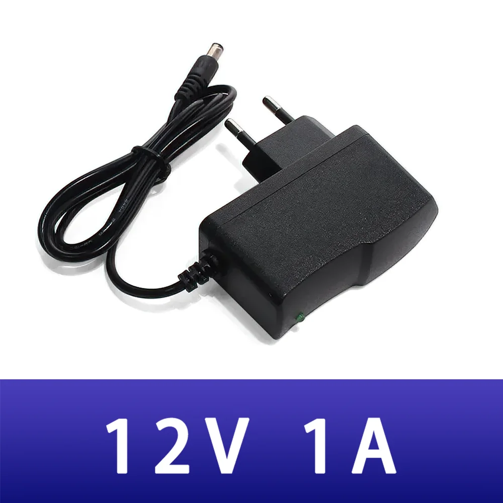 

New AC DC 12V 1A power Adapter 100V-240V Converter 12W 1000mA Power Supply EU AU UK US Plug DC 5.5mm x 2.1mm for LED WiFi