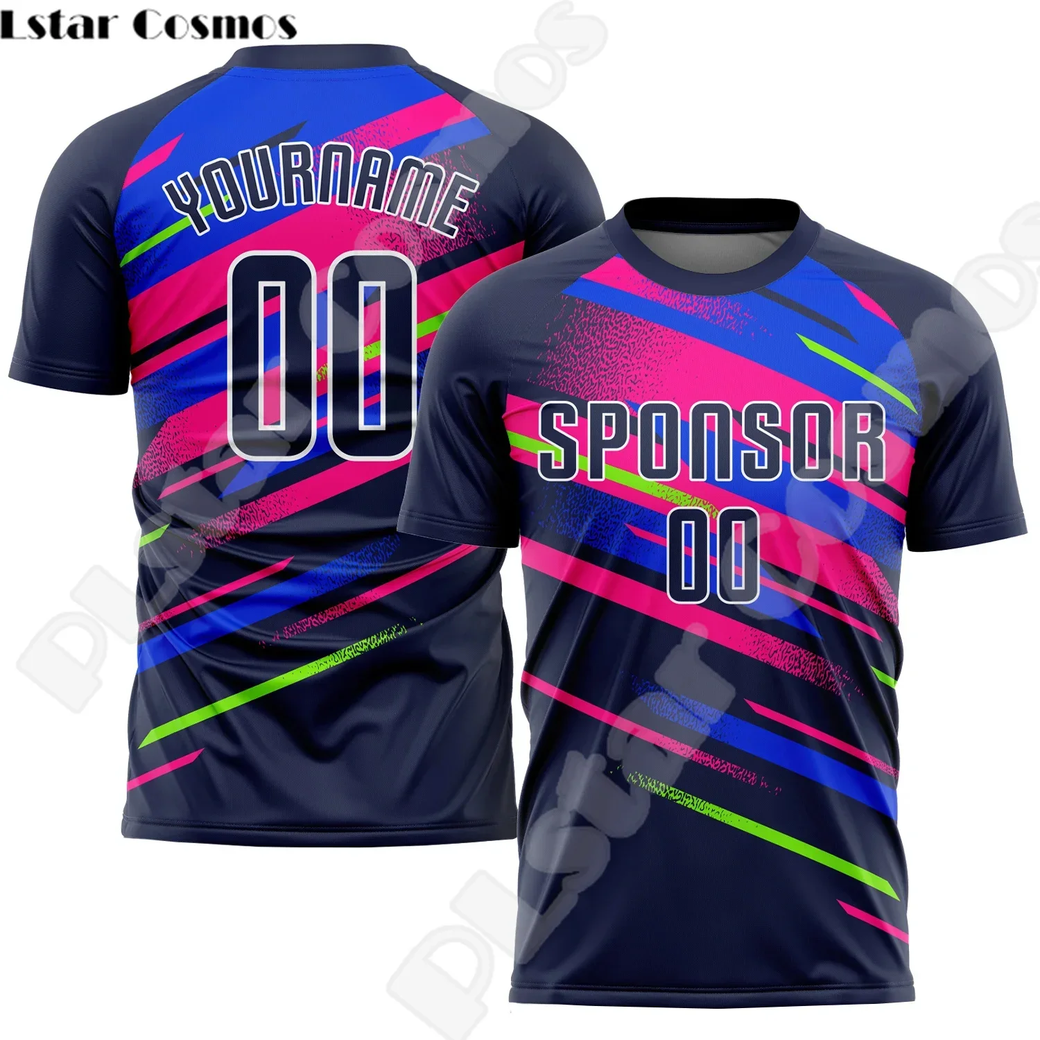 Camiseta de fútbol con nombre personalizado, ropa de calle con logotipo de jugador, camisetas informales de verano con estampado 3D, Harajuku X8,