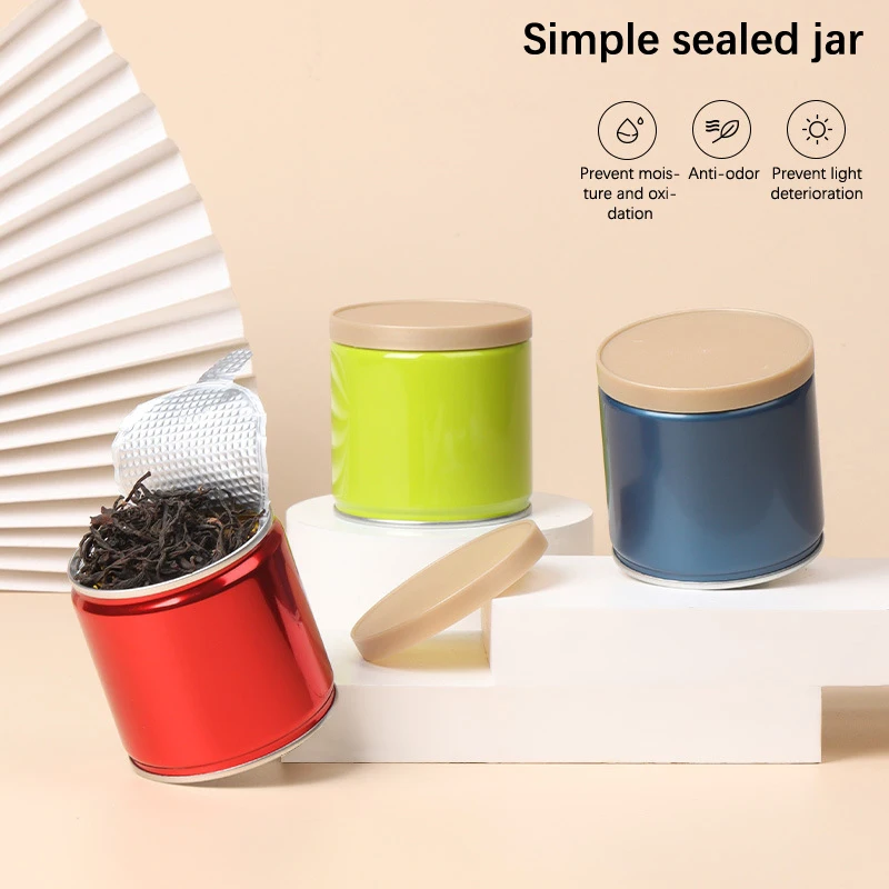 منظم محمول ختم الشاي القصدير مربع ، صغيرة العلبة الشاي ، الكونغ فو الشاي مختومة يمكن ، جمع الفواكه المجففة ، تخزين التعبئة والتغليف ، جديد #3