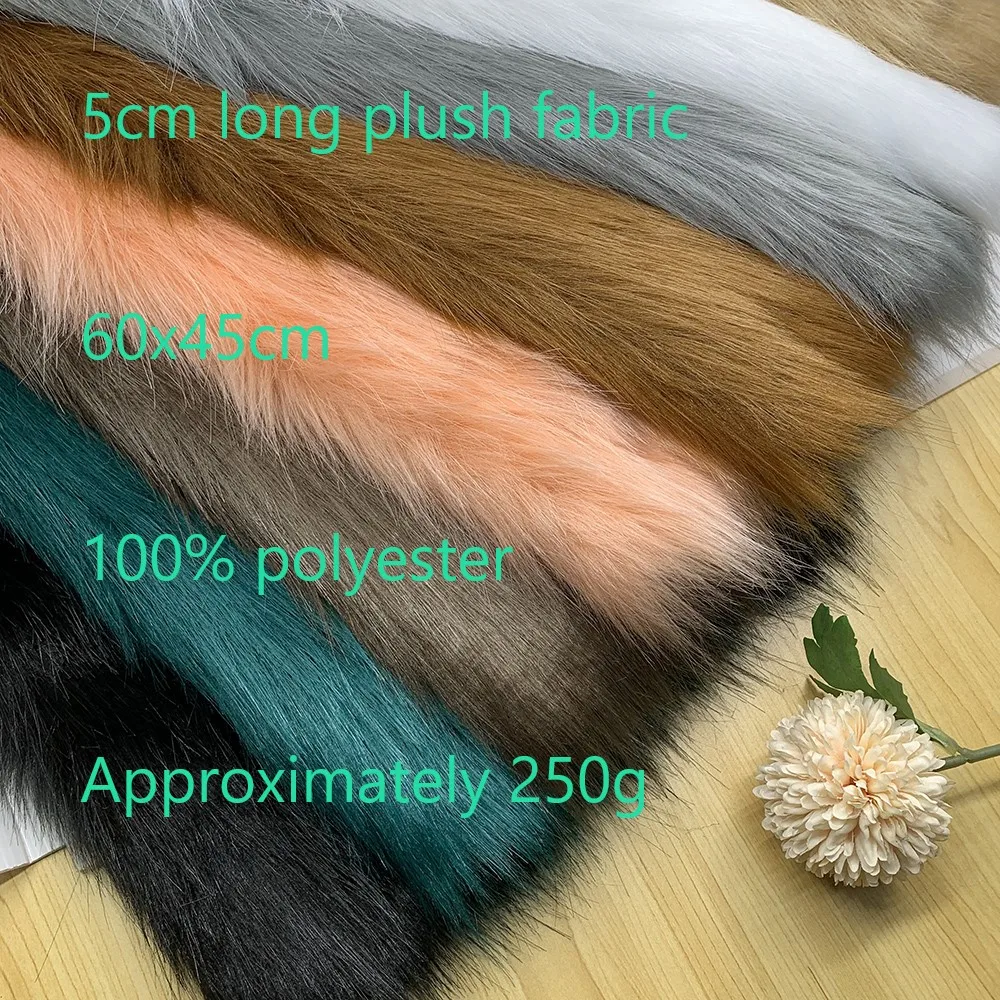 Sewbato 60x45cm Eco-friendly Soft Plush Fabric High Density Long Hair Plush Fabric DIY Handmade Doll/costume Faux Fur Fabric