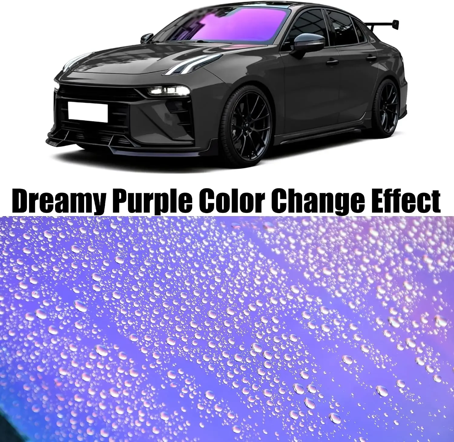 Imperial Purple Car Windshield Tint Chameleon Iridescent Decorative Solar Film Anti UV Color Shift Window Film Source Factory
