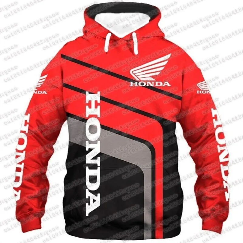 

2025 Honda Trendy 3D Printed Honda Motorcycle Racing Hooded Sweatshirt Spring Autumn Men Women Outdoor Honda Cycling Hoodie