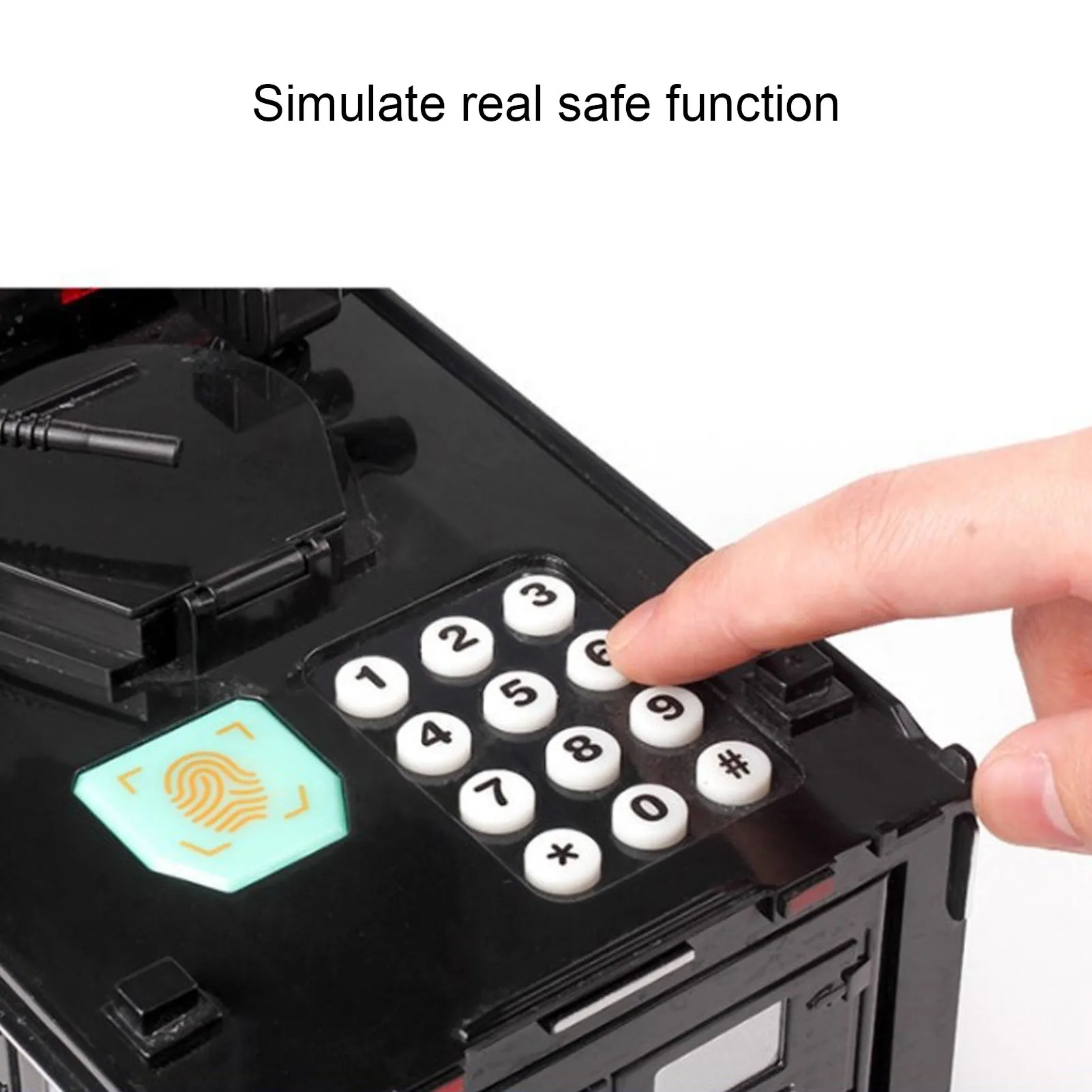 بنك الخنزير الإلكتروني المدرع للسيارة - بنك النقود بقفل كلمة المرور التلقائي | لعبة تعليمية للأطفال #5