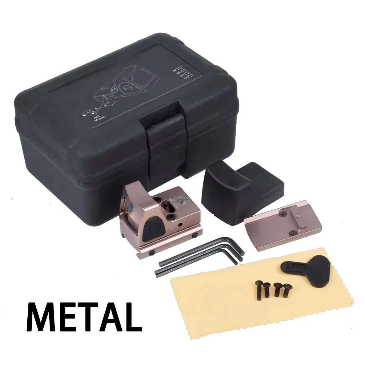 LAMBUL Red Dot Sight NYLON METAL Reflexvisier Zielfernrohr mit Picatinny und G-Mount für Glock17 Airsoft Gewehr Pistole Jagd G17 G19 Sight 7