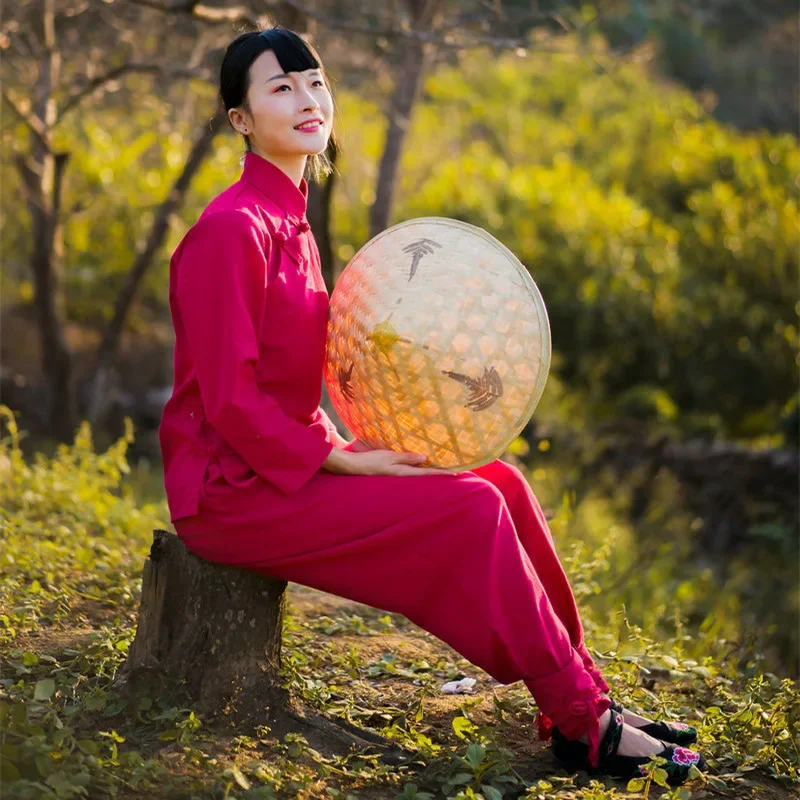 

Direct sales of Jiu'er performance costumes for female Shaanxi folk songs, ethnic big crotch pants, Jiu'er red sorghum dance cos