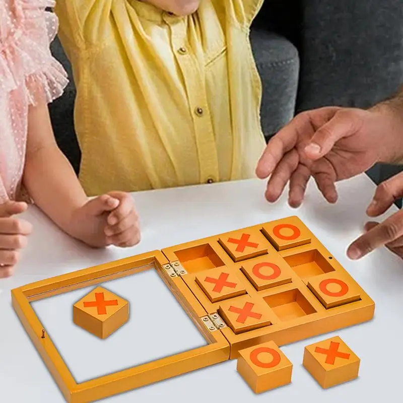 Kids Board Games Wooden Strategy Board Games Classic Board Games Portable Interactive Board Games Family Game Table Toy For Kids