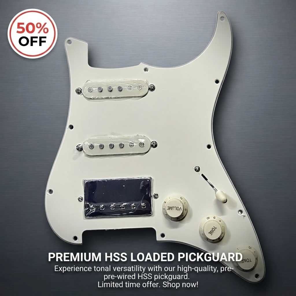 TEXAS-ST Electric Guitar Dual Coil Pickup Wired Load Pre Wired SSH with Alnico Magnets Cream For Shell for Strat Replacement