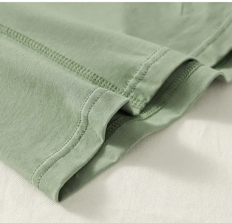 Ropa interior de algodón para hombre, Boxer de pierna larga, pantalones cortos antirozaduras, bolsa separada, entrenamiento atlético, Ropa Interior Deportiva antideslizante