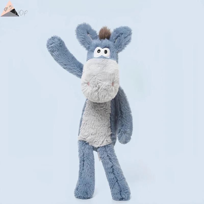 

Blue Donkey Landy Plush Toy Cute Stuffed Animal Hugging Buddy Soft Pillow & Birthday Gift for Girls